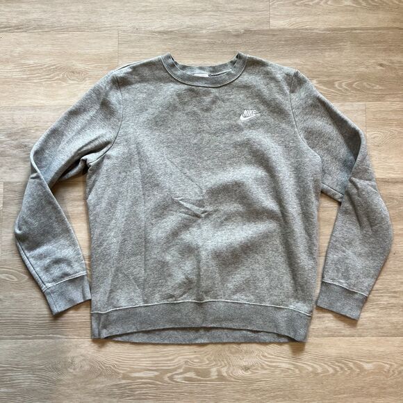 Nike Gray Crewneck Sweatshirt Women's- Size L - Picture 1 of 7